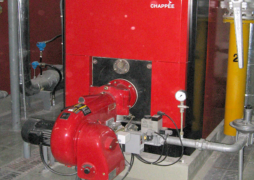 0.94MW燃气燃烧器在锅炉上使用